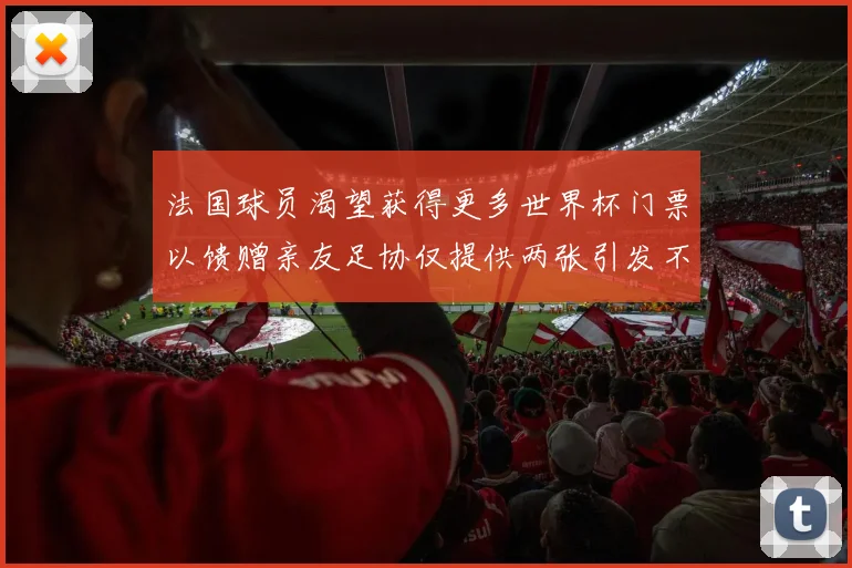 法国球员渴望获得更多世界杯门票以馈赠亲友足协仅提供两张引发不满